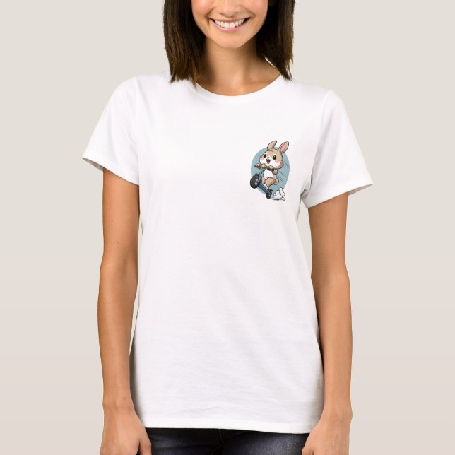 Glad Kanin Åktur T Shirt (Framsida)