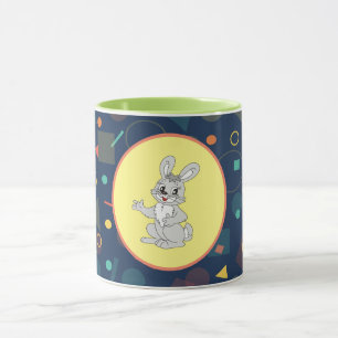 Glad kanin Pastell mugg - Söt kanin keramik