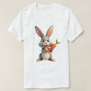 Glad Kanin Söt Leende Kanin Djur T Shirt