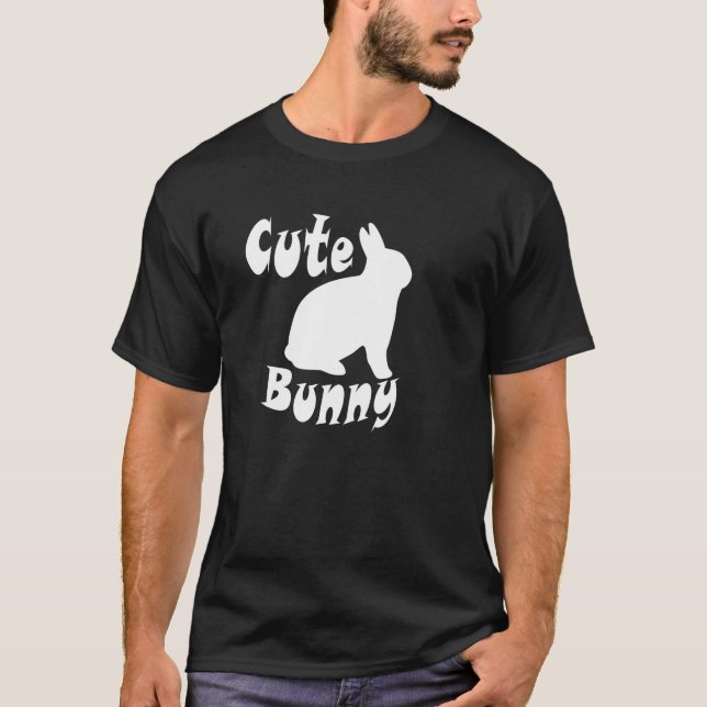 Glad kanin t shirt (Framsida)