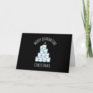Glad karantän julgran toalettpapper kort