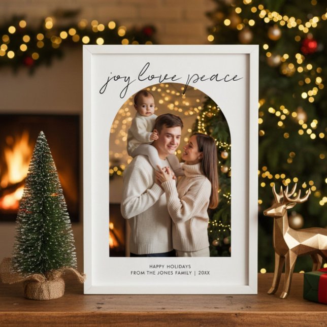 Glad kärlek fred söt familj julkort (Skapare uppladdad)