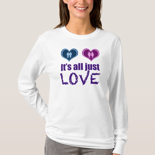 Glad kärlek t-shirt (Framsida)