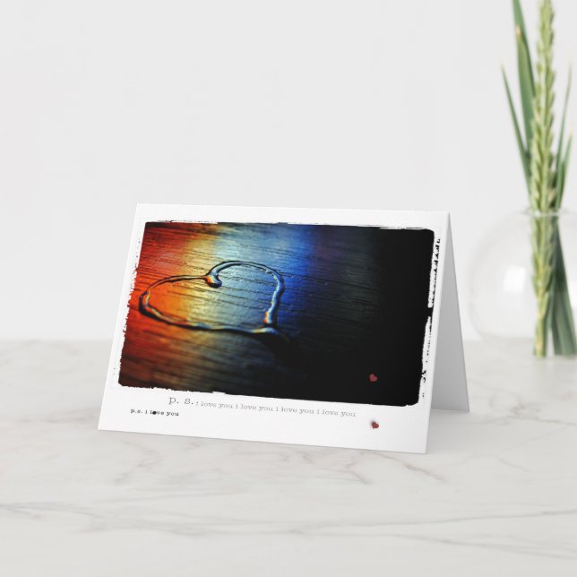 Glad kärlekregnbåge helgkort (Framsida)