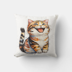 Glad katt kudde