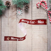 Glad katt -Mas Crimson julkattsälskare