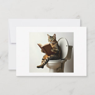 Glad katt: Sött kattunge-design för kattälskare Tack Kort
