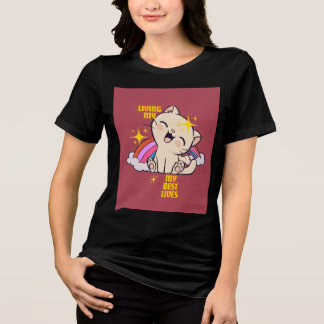 Glad katt t shirt
