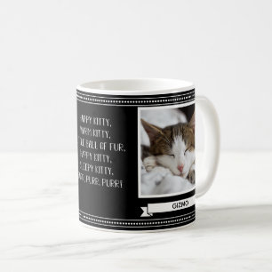 Glad Kattekatt Personlig Foto Kaffemugg