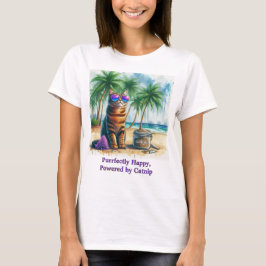 Glad Kattsnurrande Katt Roliga Kattälskare T Shirt