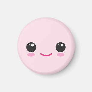 Glad Kawaii Ansiktsmagnet Magnet