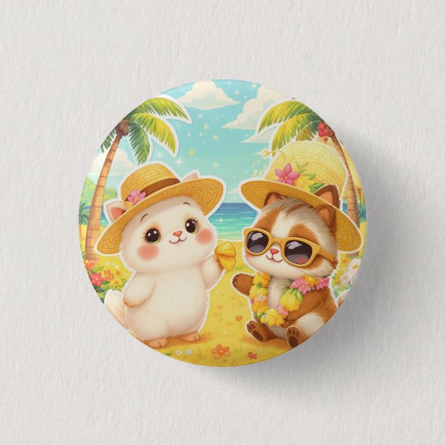 GLAD KAWAII HAWAIIS KNAPP (Framsida)