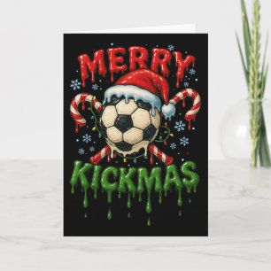 Glad Kickmas Fotboll Jul Godisstav Glass Kort