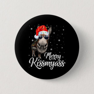 Glad Kissmy Sarksastisk Jul Rolig Pyjamas Jul Knapp