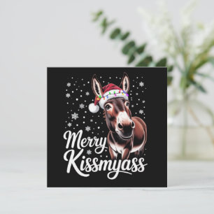 Glad Kissmyass Åsna Sarksatisk Jul Rolig Pyjamas Inbjudningar