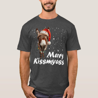 Glad Kissmyass Åsna Sarksatisk Jul Rolig Pyjamas T Shirt