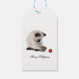 Glad Kittymas gåvamärkre Presentetikett