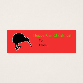 Glad Kiwi Julklapp Present Present Tag Litet Visitkort