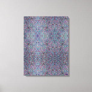 Glad konfettimosaik Utskrift på sträckt canvas