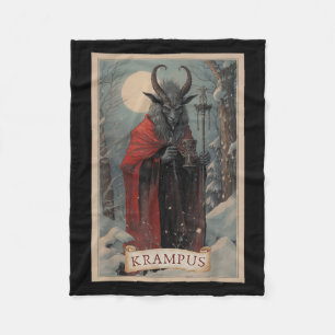 Glad Krampus jul Xmas Skräck Ful Tröja E Fleecefilt
