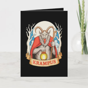 Glad Krampus Monster Jul Xmas Tomte Elak Kort