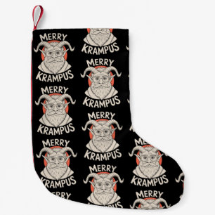 Glad Krampus Myttisk Jul Xmas Högtid Liten Julstrumpa