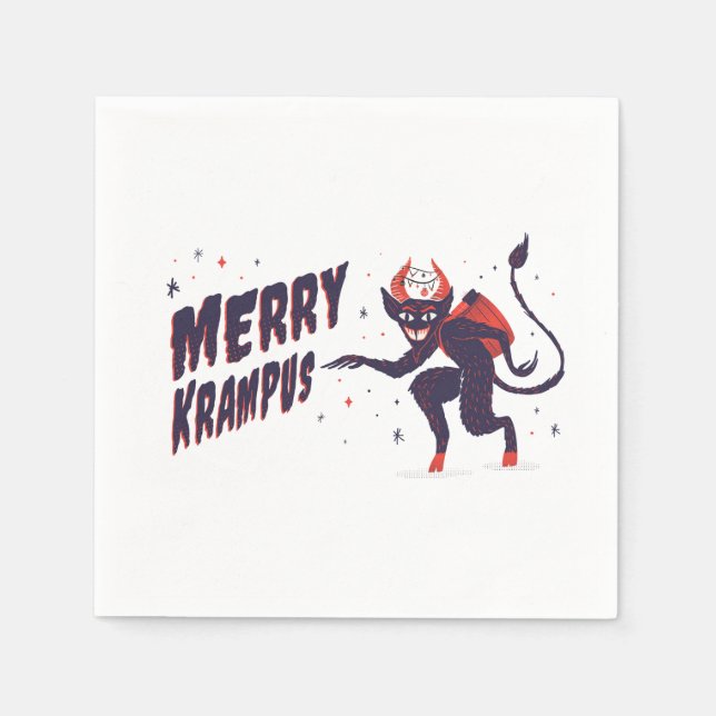 Glad Krampus Pappersservett (Framsidan)
