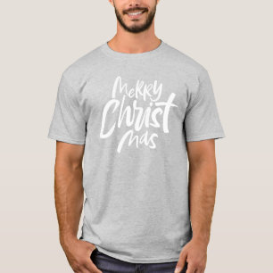 Glad kristen jul bokstavsreligiös t-shirt