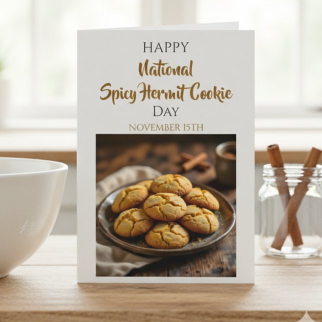 Glad kryddig eremitkakor dag | 15 nov kort (Skapare uppladdad)