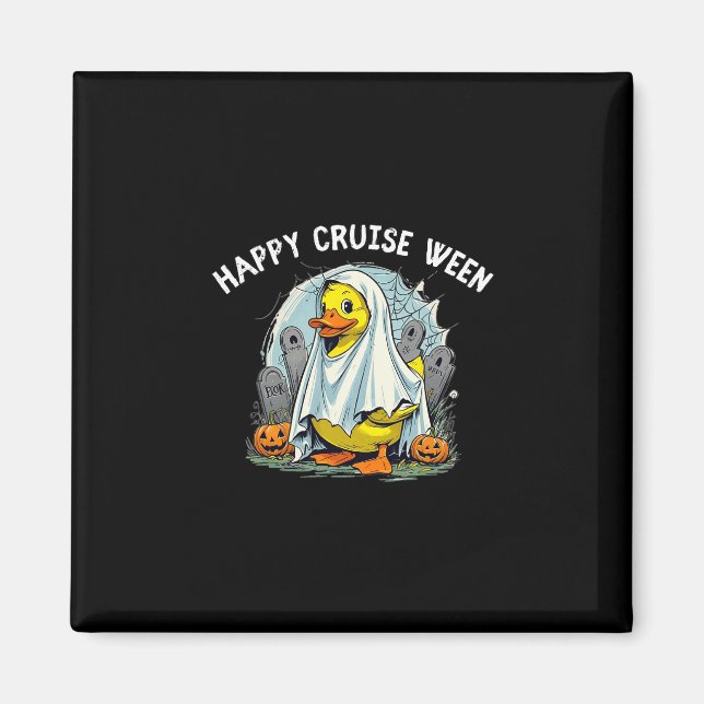 Glad Kryssnings Ween Quack Eller Behandla Kryssnin Magnet (Framsidan)