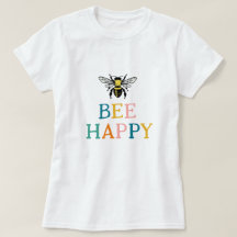Glad Kvinnlig T-Shirt för Bin