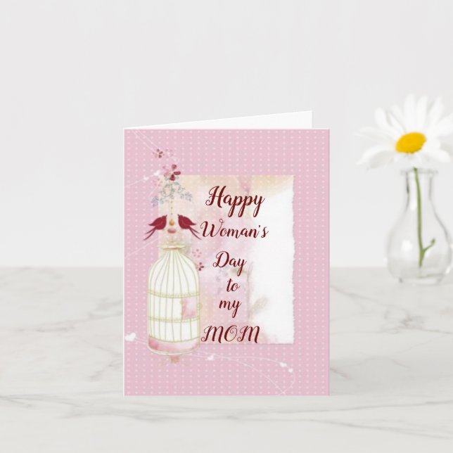 Glad kvinnodagen mamma Viktkort Kort (Liten växt)