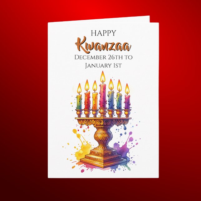 Glad Kwanzaa - 26 december till 1 januari Kort (Skapare uppladdad)