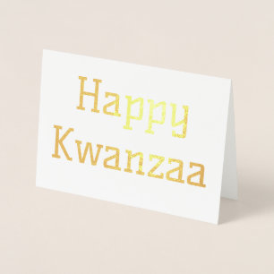 Glad Kwanzaa Folierat Kort