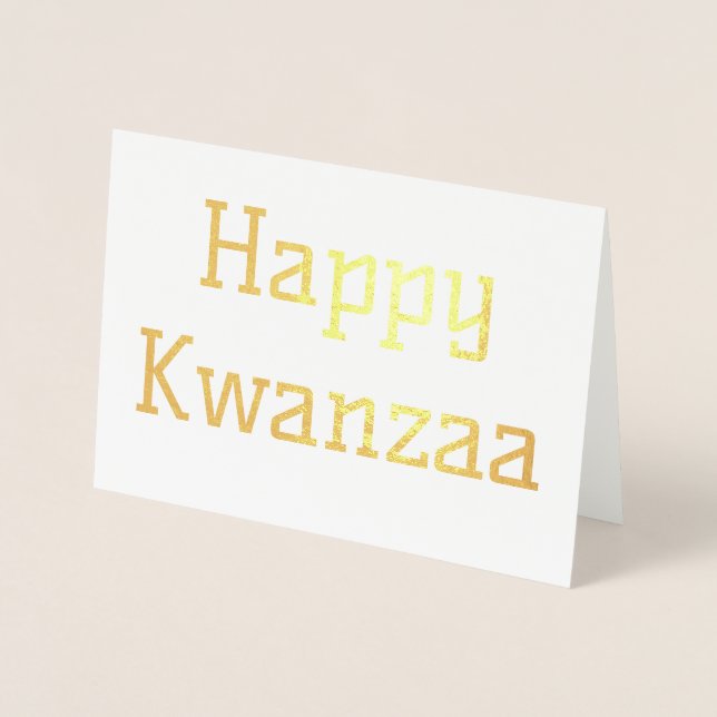 Glad Kwanzaa Folierat Kort (Framsida)