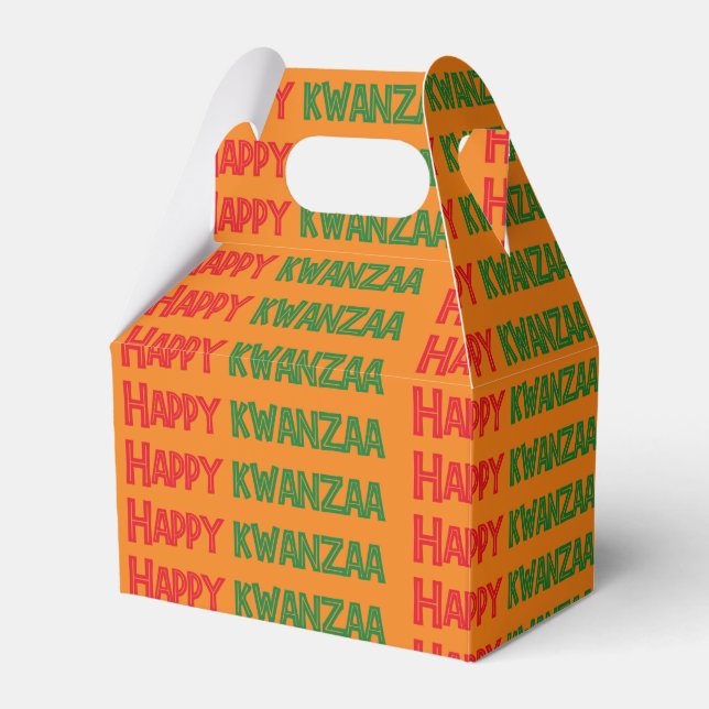 Glad Kwanzaa-hälsning Presentaskar (Framsidan Sidan)