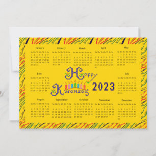 Glad Kwanzaa Hand Kalender Inbjudningar