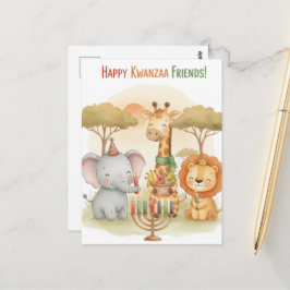 Glad Kwanzaa Kinara Postkort Vykort