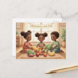 Glad Kwanzaa Kinara Postkort Vykort