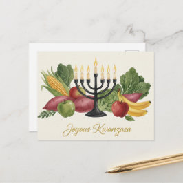 Glad Kwanzaa Kinara Postkort Vykort