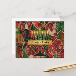 Glad Kwanzaa Kinara Postkort Vykort