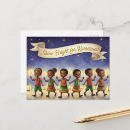Glad Kwanzaa Kinara Postkort Vykort