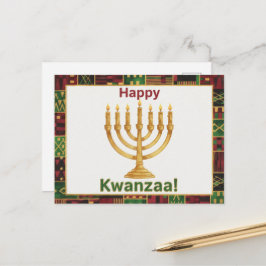 Glad Kwanzaa Kinara Postkort Vykort