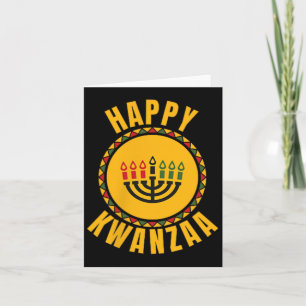 Glad Kwanzaa Kinara-sju Ljus Principer För K Kort