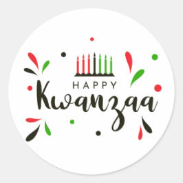 Glad Kwanzaa Kuvert Sigill Klistermärke