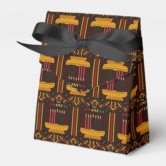 Glad Kwanzaa PopArt Presentaskar (Framsidan Sidan)