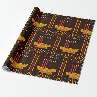 Glad Kwanzaa PopArt Presentpapper
