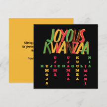 Glad KWANZAA Principer Korsord