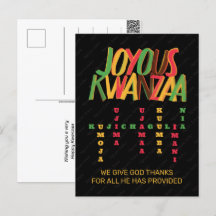 Glad KWANZAA-principkorsord