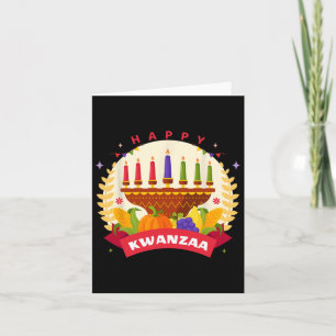 Glad Kwanzaa Sju Principer Kwanzaa Kinara M Kort